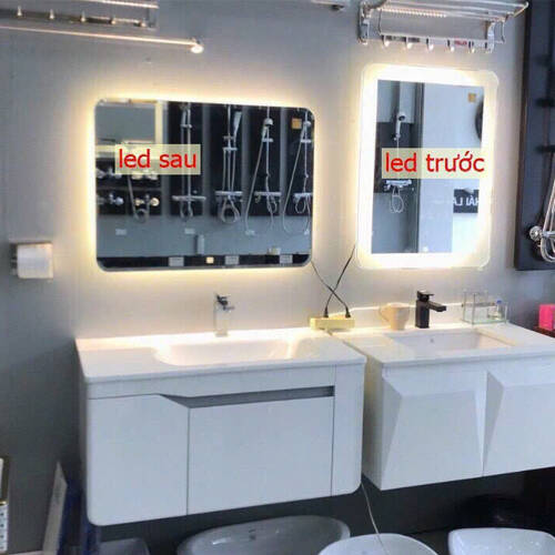 Gương Đèn Led Đình Quốc 72023 Gương tròn mài cạnh viền