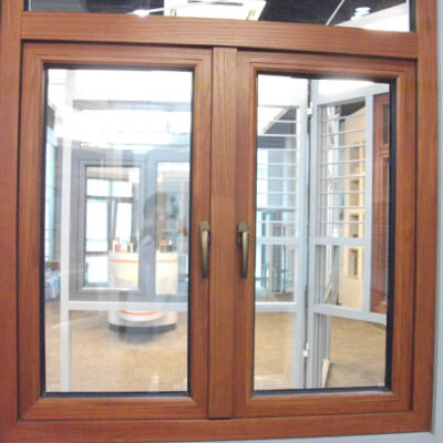Cửa kính cường lực khung gỗ