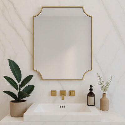 Gương nhà tắm tân cổ điển đẳng cấp Châu Âu hiện đại