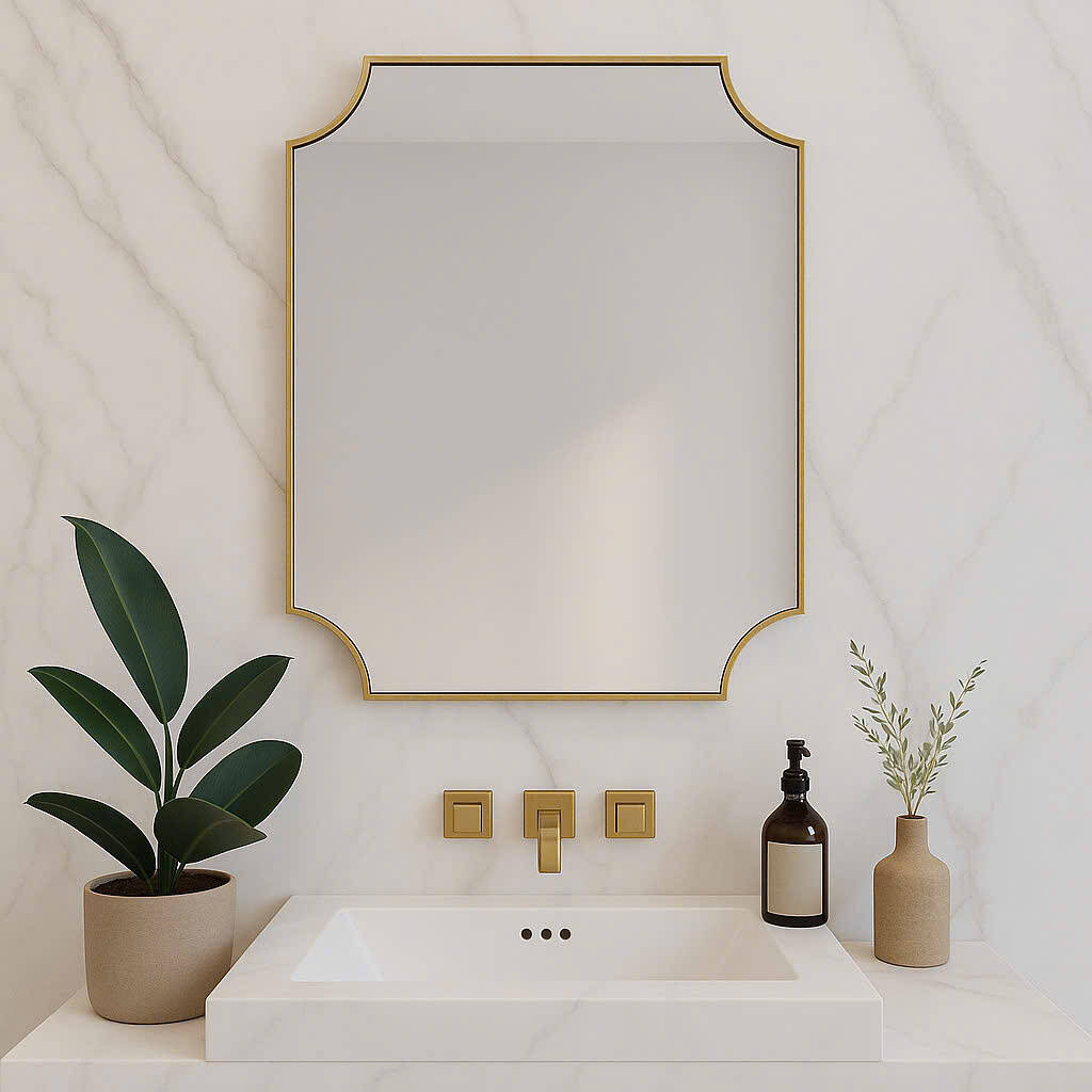 Gương nhà tắm tân cổ điển đẳng cấp Châu Âu hiện đại